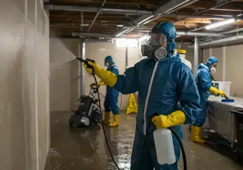 Basement Sanitization and Antimicrobial Treatment process in Tooele, UT